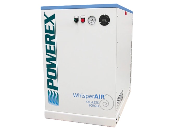 Powerex WhisperAIR enclosed oilless scroll compressor